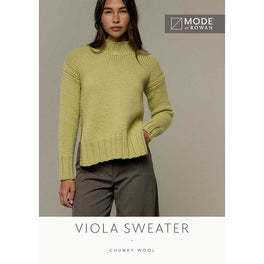 Viola Sweater in Mode at Rowan Chunky Wool - MIP122