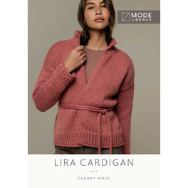 Lira Cardigan in Mode at Rowan Chunky Wool - MIP123