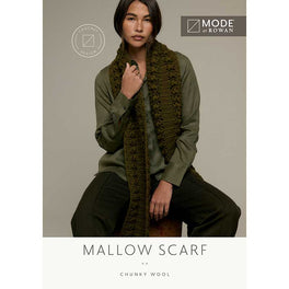 Mallow Crochet Scarf in Mode at Rowan Chunky Wool - MIP124