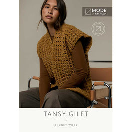 Tansy Crochet Gilet in Mode at Rowan Chunky Wool - MIP125