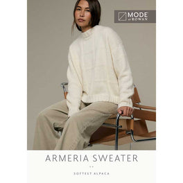 Armeria Sweater in Mode at Rowan Softest Alpaca - MIP128