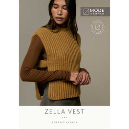 Zella Crochet Vest in Mode at Rowan Softest Alpaca - MIP130