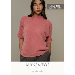 Alyssa Top in Mode at Rowan Alpaca Haze - MIP133