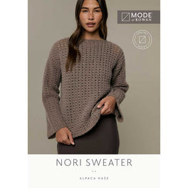 Nori Crochet Sweater in Mode at Rowan Alpaca Haze - MIP135