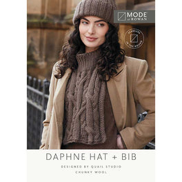 Daphne Hat & Bib in Mode Chunky Wool - MIP65-M