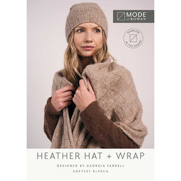 Heather Hat & Wrap in Mode Softest Alpaca, - Digital Version MIP77-M