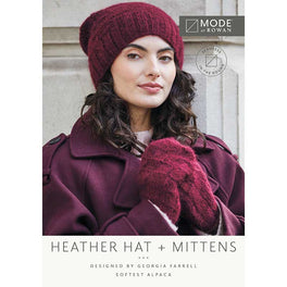 Heather Hat & Mittens in Mode Softest Alpaca - MIP99-M