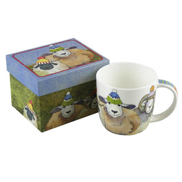 Emma Ball Bone China Mug with Gift Box - Happy Sheep