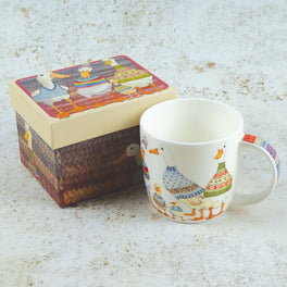 Emma Ball Dapper Ducks Bone China Mug with Gift Box