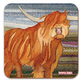 Emma Ball Single Coaster - Highland Coo