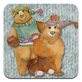 Emma Ball Single Coaster - Two Woolly Bears