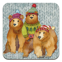 Emma Ball Single Coaster - Three Woolly Bears