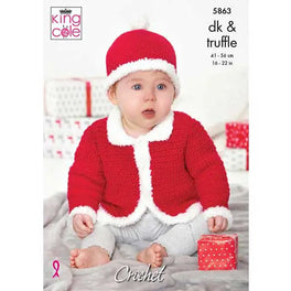 Christmas Jackets & Hat Crocheted in King Cole Cherished DK & Truffle
