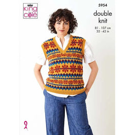 Cardigan & Pullover  knitted in King Cole Merino Blend DK