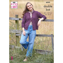 Sweater and Cardigan in King Cole Homespun Dk - Digital Version 6099