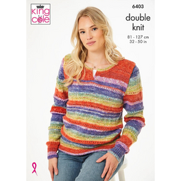Sweater and Slipover in King Cole Bramble DK