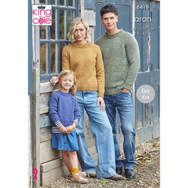 Family Sweaters Knitted in Homespun Aran