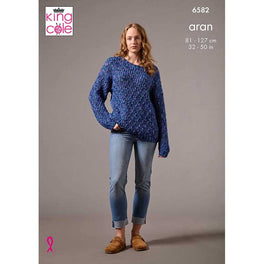 Sweaters knitted in King Cole Firefly Aran