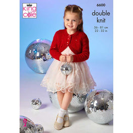Cardigans knitted in King Cole Dazzle DK Digital Version 6600