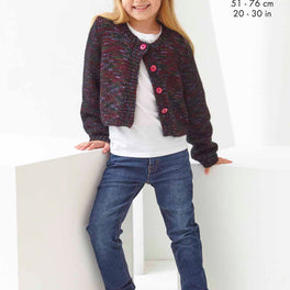 Cardigans knitted in King Cole Firefly Aran