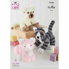 Cats Knitted in King Cole Truffle