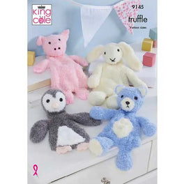 Flat Snuggle Toys Knitted in King Cole Truffle
