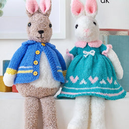 Bunnies Knitted in King Cole Truffle and Dk