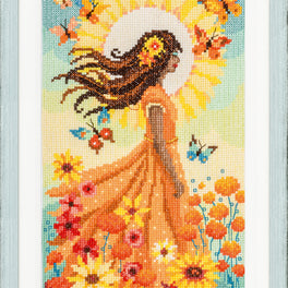 Girl with The Sun - Vervaco Cross Stitch Kit