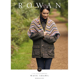 Wave Shawl in Rowan Kidsilk Haze,  Felted Tweed and Felted Tweed Colour - Digital Version RTP009-0012