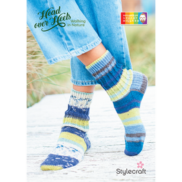 Free Download - Twisted Rib Socks in Stylecraft Head Over Heels Walking in Nature