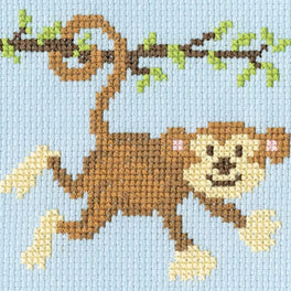 Monkey Mahem - Bothy Threads Learn How To Cross Stitch Kit