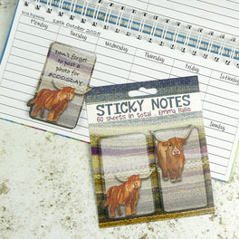 Emma Ball Highland Coos Sticky Notes