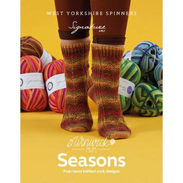 West Yorkshire Spinners - Winwick Mum Seasons - 4 hand knitted sock designs