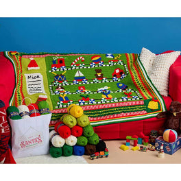 Santa's Workshop Blanket CAL in Hayfield Bonus Dk by Catherine Crochets