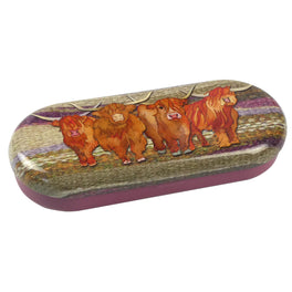 Emma Ball Glasses Case -Highland Coos