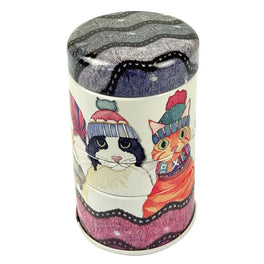 Emma Ball Mini Set of Three Stacker Tin - Cats in Hats