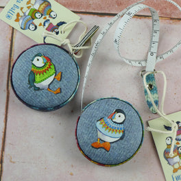 Emma Ball - Woolly Puffins Tape Measure