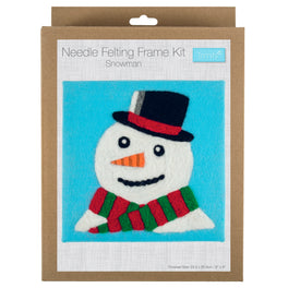 Trimits Needle Felting Kit with Frame: Christmas: Snowman