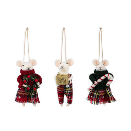 Trimits Needle Felting Kit: Mice Tartan Trio