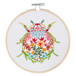 Trimits Embroidery Kit With Hoop- Bug