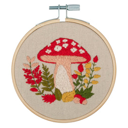 Trimits Embroidery Kit With Hoop- Woodland