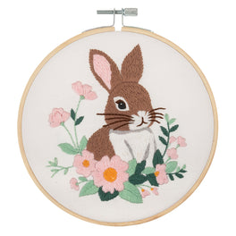 Trimits Embroidery Kit With Hoop- Rabbit