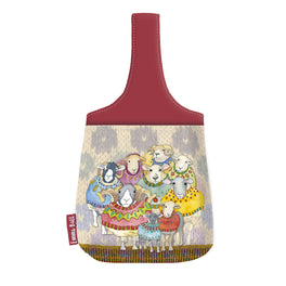 Emma Ball Small Wrist Bag - Sheep in Sweaters