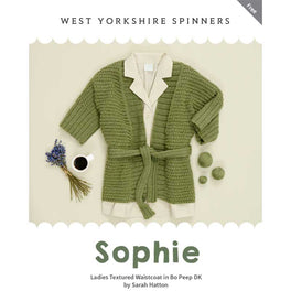 Free Download - Sophie Ladies Textured Waistcoat in WYS Bo Peep Dk by Sarah Hatton