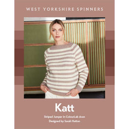 Katt Striped Jumper in West Yorkshire Spinners ColourLab Aran - Digital Version WYS1000524