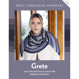 Free Download - Grete Garter & Pip Shawl in West Yorkshire Spinners ColourLab Dk