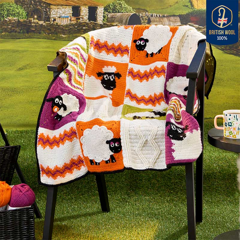 Buy Shaun the Sheep Crochet Blanket Colour Pack in West Yorkshire
