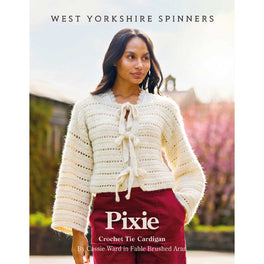 Pixie Crochet Tie Cardigan in West Yorkshire Spinners Fable Aran