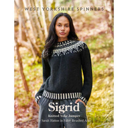 Sigrid Knitted Yoke Jumper in West Yorkshire Spinners Fable Aran - Digital Version WYS1000454