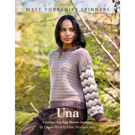 Una Crochet Zig- Zag Sleeve Jumper in West Yorkshire Spinners Fable Aran - Digital Version WYS1000459
